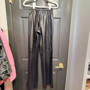 Ronaldus Shamask Black Leather Trousers